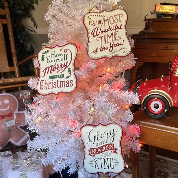 Rare Vintage 1980’s Let it Snow Ornament Wall Decor - Picture 6 of 6